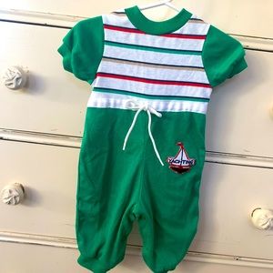 Vintage baby sailor “Yachting” boy outfit Size 6 Months
